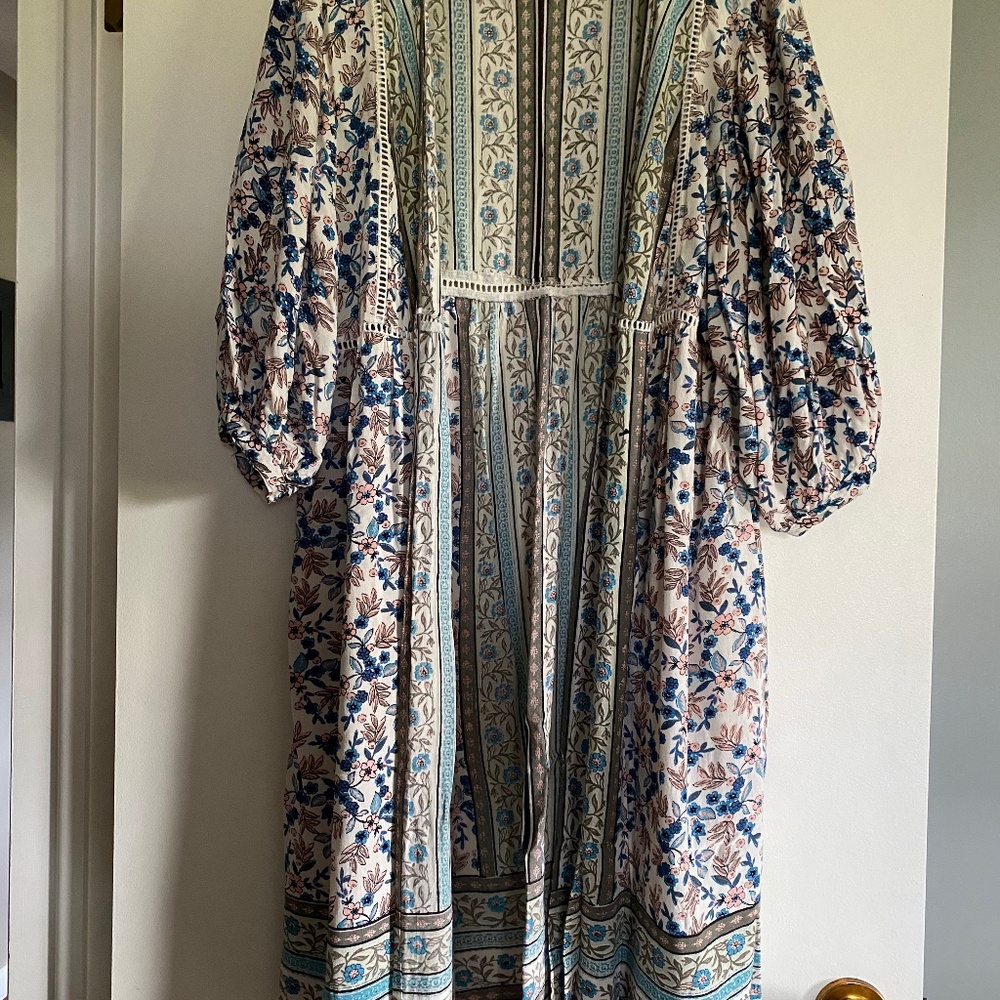 Angie Boho Maxi Duster Kimono